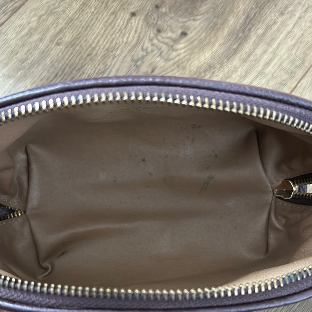 Cuyana Burgundy  Leather Cosmetic Bag Set - Picture 3 of 10